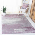 SAFAVIEH Adirondack Collection Area Rug - 51 x 76, Grey & Purple, Modern Abstract Design, Non-Shedding & Easy Care, Ideal for 