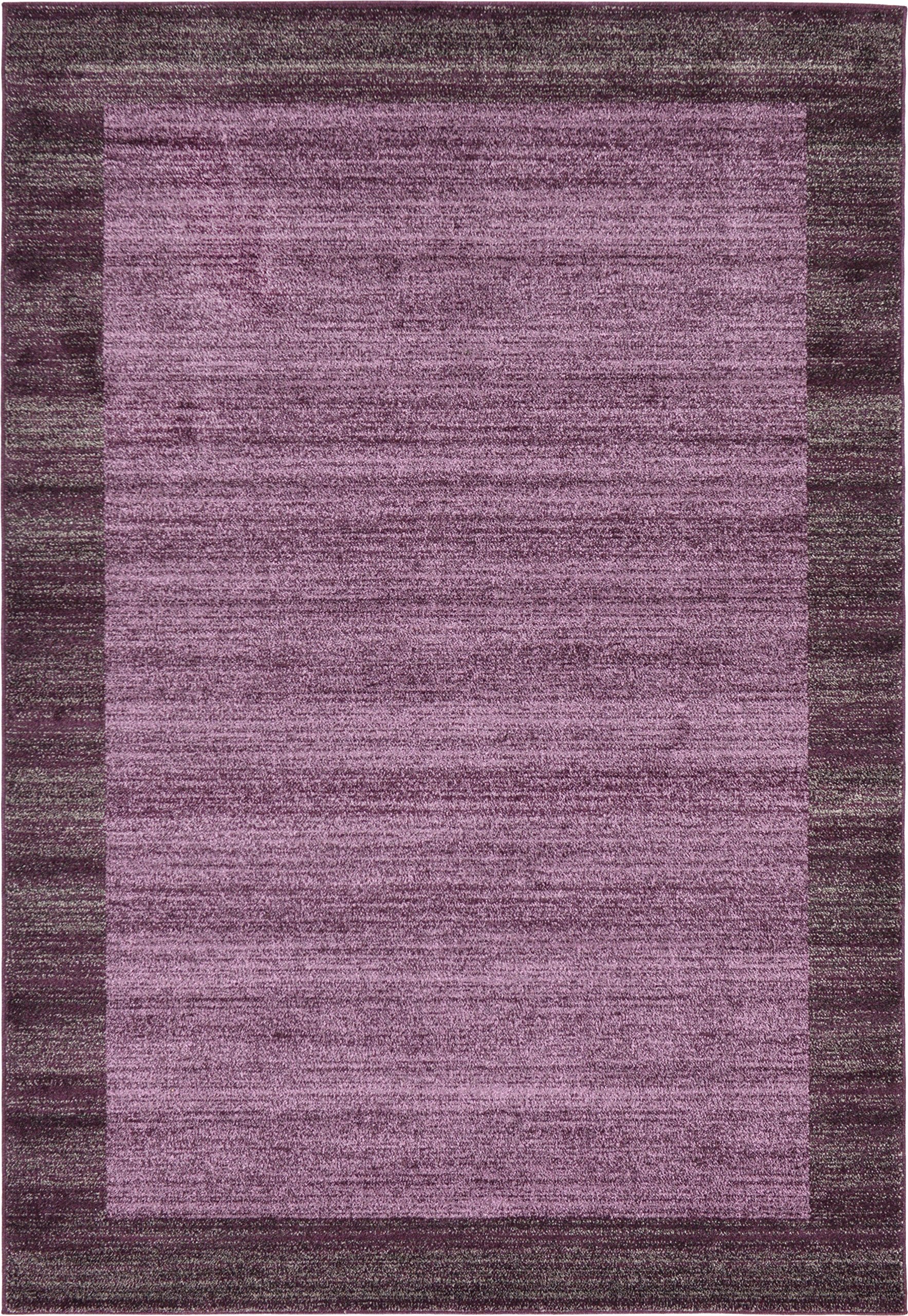 Unique Loom Del Mar Collection Area Rug - Abigail (6 1 x 9 Rectangle, Violet)