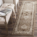 SAFAVIEH Vintage Hamadan Collection Runner Rug - 23 x 6, Taupe, Oriental Traditional Persian Design, Non-Shedding & Easy Care,