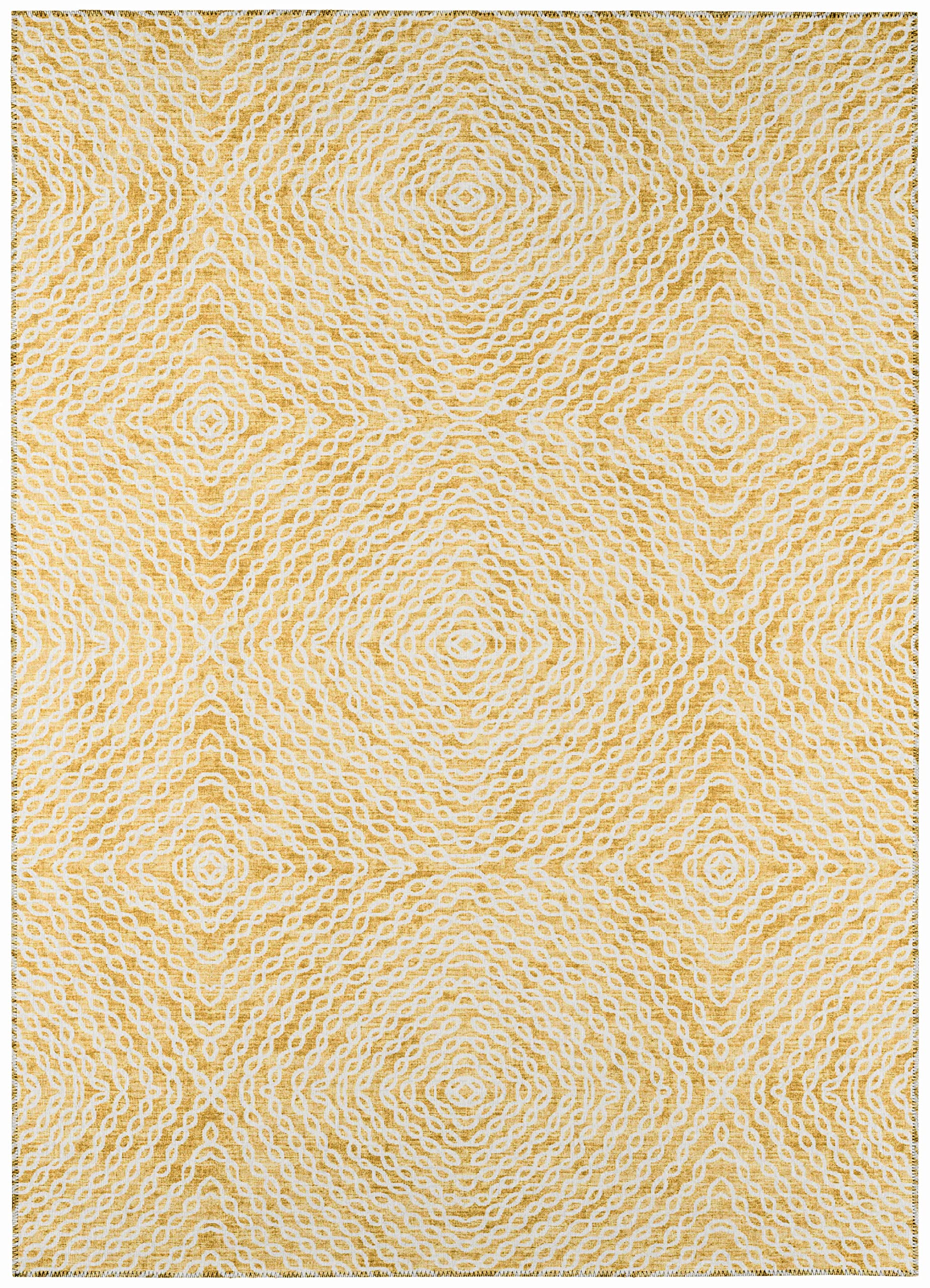 Addison Rugs Bravado Abv33 Gilded 8' X 8' Indoor Outdoor Round Rug, Easy Clean, Machine Washable, Non Shedding, Bedroom, Entry, Living Room, Dining Room, Kitchen, Patio Rug