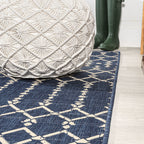 Jonathan Y Smb108K-5R Ourika Moroccan Geometric Textured Weave Indoor Outdoor Area Rug, Bohemian Coastal Traditional Easy Cleani