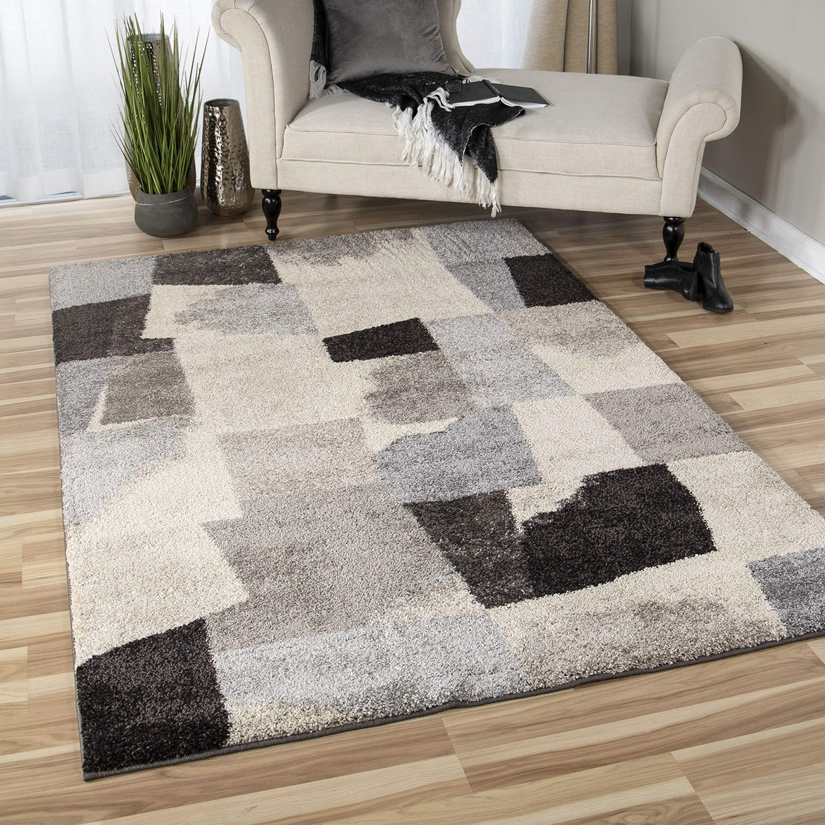 Orian Rugs Wild Weave Rampart Slate Area Rug, 7'10&quot; X 10'10&quot;, Grey