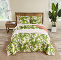 Tommy Bahama - King Quilt Set, Reversible Cotton Bedding with Matching Shams, Coastal Home Decor for All Seasons (Aregada Dock E