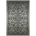 Maples Rugs Pelham Vintage Kitchen Rugs Non Skid Washable Accent Area Carpet [Made in USA], 18 x 210, Grey Tonal