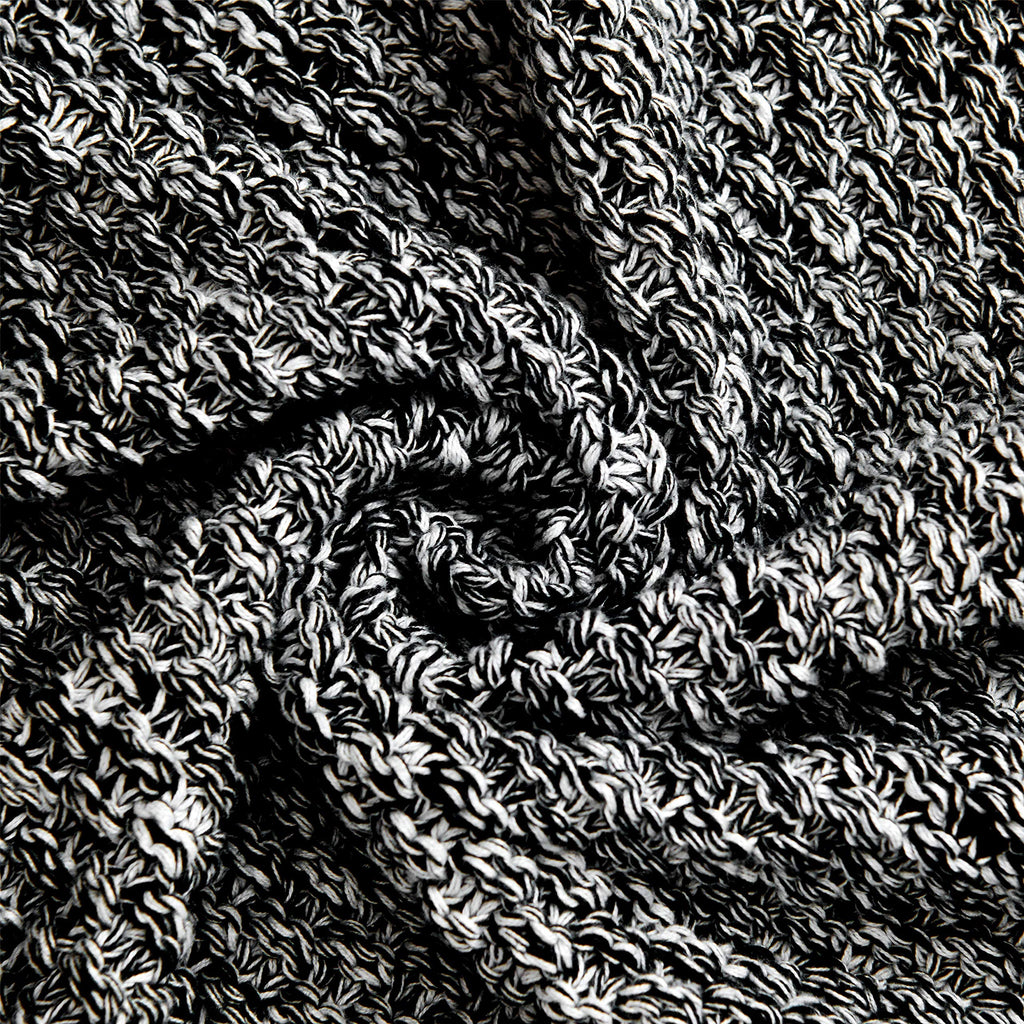 Longhui Bedding Black Knitted Throw Blanket For Couch, Soft, Cozy Machine Washable 100% Cotton Sofa Blanket, Heavy 2.5Lb Weight,