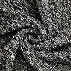 Longhui Bedding Black Knitted Throw Blanket For Couch, Soft, Cozy Machine Washable 100% Cotton Sofa Blanket, Heavy 2.5Lb Weight,