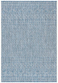 Safavieh Courtyard Collection 2'7' X 5' Grey/Blue Cy8235 Indoor-Outdoor Waterproof Easy-Cleaning Patio Backyard Mudroom Area-Rug