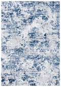 SAFAVIEH Amelia Collection Accent Rug - 2'2'' x 4', Navy & Grey, Modern Abstract Design, Non-Shedding & Easy Care, Ideal for Hig