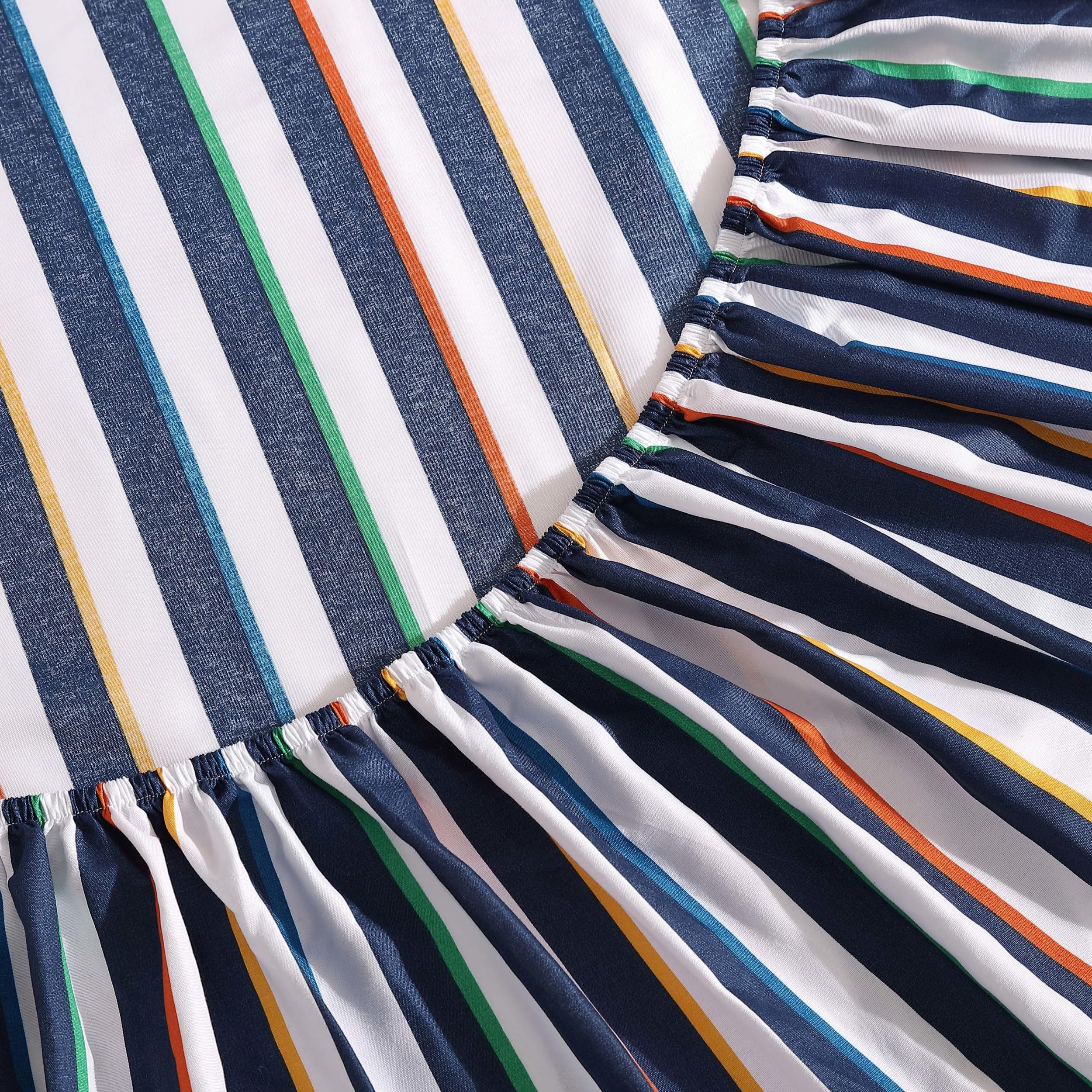 Eddie Bauer Kids - Full Sheets, Stain Resistant Kids Bedding, Ideal For Toddler Bedding Set (Stripes Game Blue, Full)