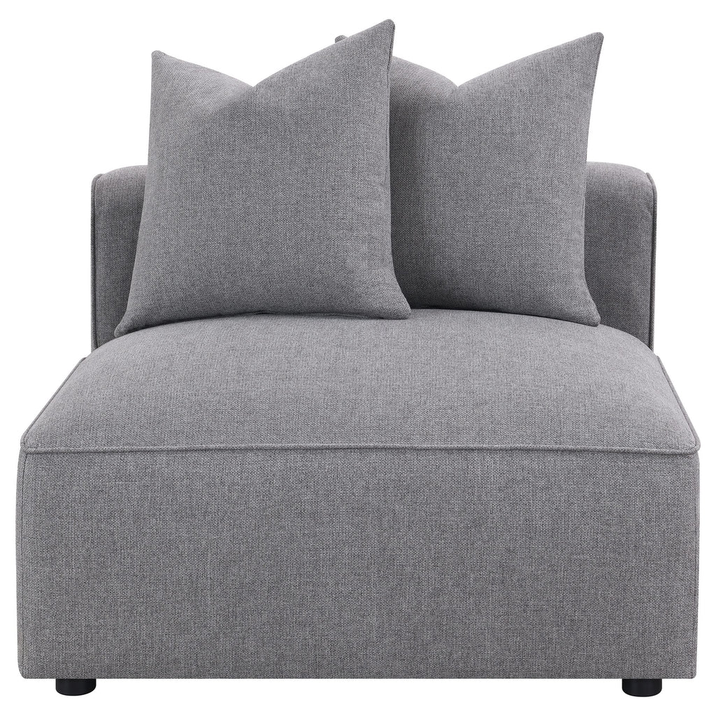Coaster Home Furnishings Jennifer Upholstered Armless Chair Grey