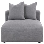 Coaster Home Furnishings Jennifer Upholstered Armless Chair Grey