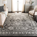 SAFAVIEH Vintage Hamadan Collection Area Rug - 106 x 14, Grey & Black, Oriental Traditional Persian Design, Non-Shedding & Eas