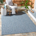 SAFAVIEH Courtyard Collection 27 x 5 Navy/Grey CY8521 Indoor/ Outdoor Patio Backyard Mudroom Area Rug