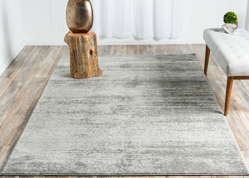 Unique Loom Del Mar Collection Area Rug - Lucille (5' 3'' X 8' Rectangle, Gray/ Ivory)