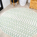 Jonathan Y Smb108R-5R Ourika Moroccan Geometric Textured Weave Indoor Outdoor Area Rug, Bohemian Coastal Modern Easy Cleaning,Be