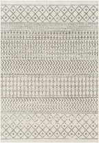Livabliss Chester Boho Moroccan Area Rug, 7'10'' X 11', Cream/Charcoal