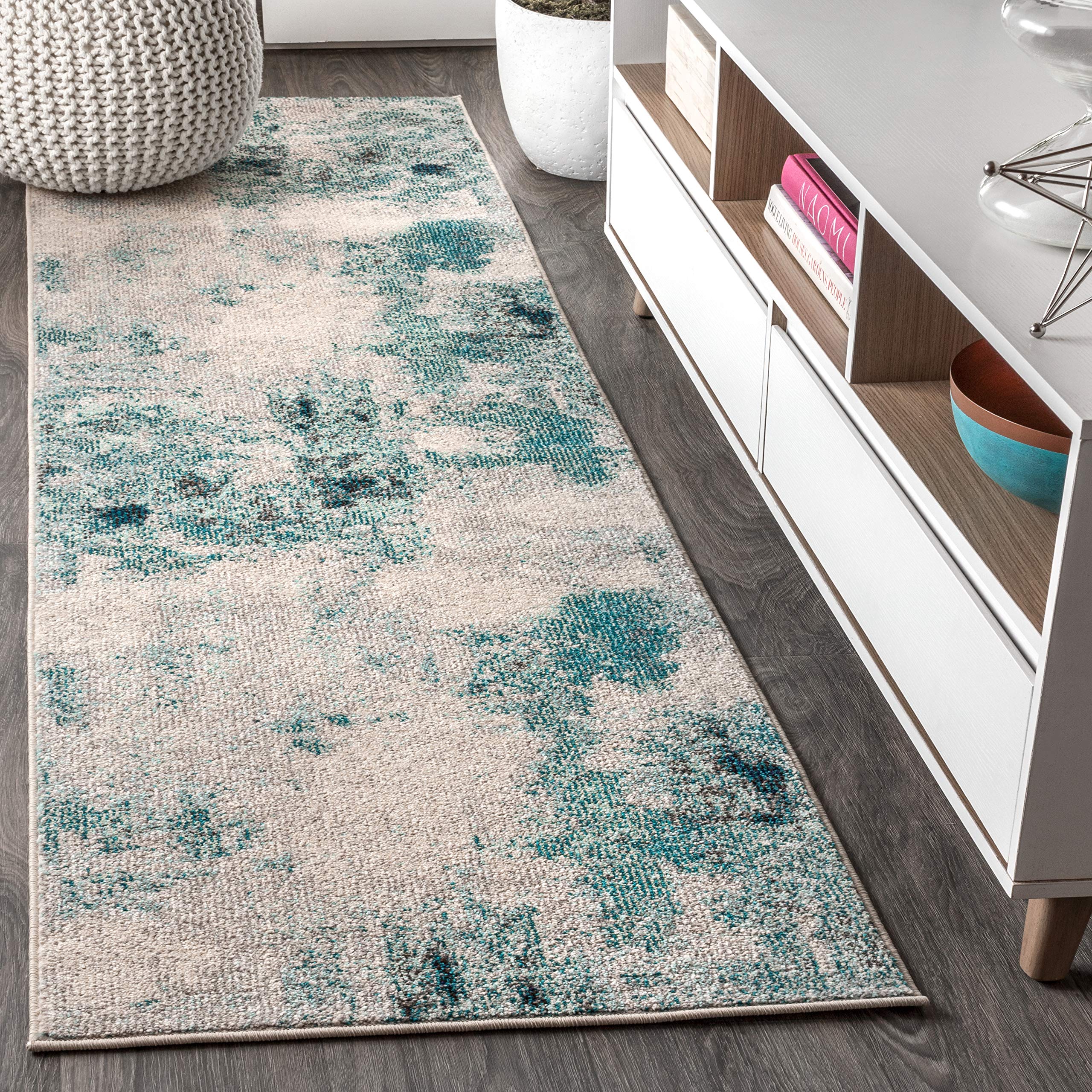 JONATHAN Y CTP104A-220 Contemporary POP Modern Abstract Vintage 2 ft. x 20 ft Runner-Rug, Contemporary, Modern, Transitional, Bo