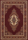 United Weavers Of America Cathedral Manhattan Rug Collection, 3 11 Inch  By 5 3 Inch , Burgundy