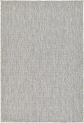 Unique Loom Collection Casual Transitional Solid Heathered Indoor/Outdoor Flatweave Area Rug (4' 1' X 6' 1' Rectangle, Light G