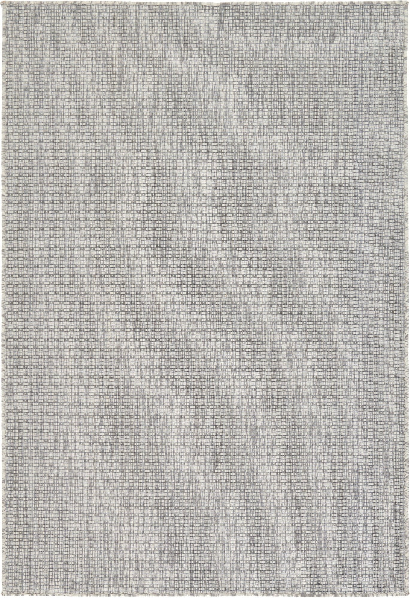 Unique Loom Collection Casual Transitional Solid Heathered Indoor/Outdoor Flatweave Area Rug (4' 1' X 6' 1' Rectangle, Light G