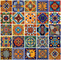 Color y Tradicion 100 Mexican Tiles 4x4 Handpainted Hundred Pieces 25 Different Designs