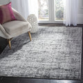 SAFAVIEH Adirondack Collection Area Rug - 6 x 9, Black & Silver, Modern Abstract Design, Non-Shedding & Easy Care, Ideal for H