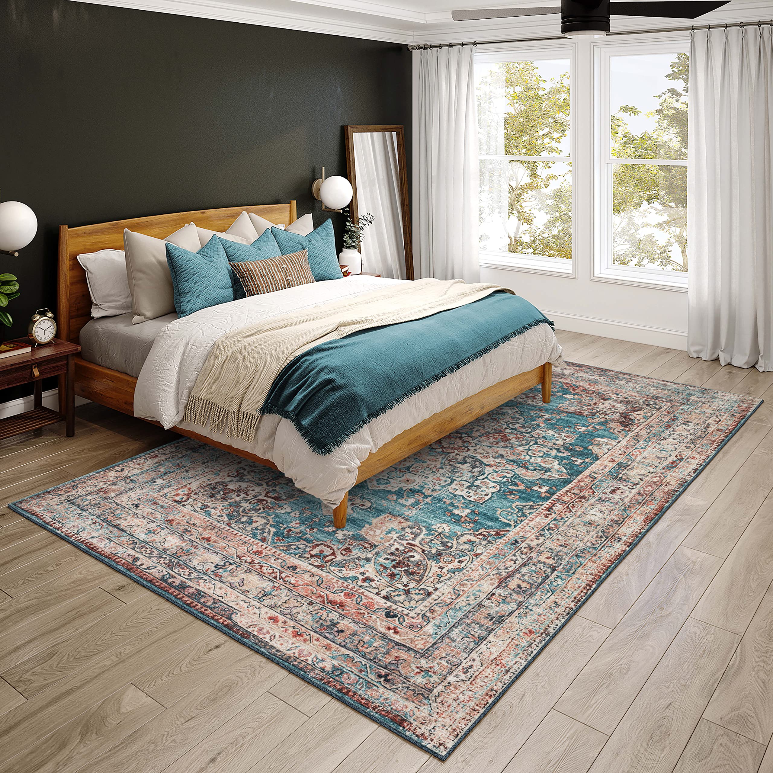 Dalyn Rugs Jericho Jc6 Riviera 5' X 7'6" Rectangle Soft Area Rug, Easy Clean, Non Shedding, Bedroom, Entry, Living Room, Dining Room, Kitchen Rug