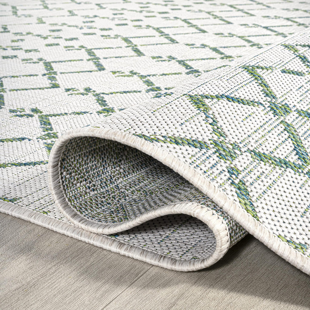 Jonathan Y Smb108R-3 Ourika Moroccan Geometric Textured Weave Indoor Outdoor Area-Rug, Bohemian Rustic Scandinavian Easy-Cleanin