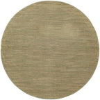 Nourison Essentials Indoor/Outdoor Green Gold 6' X Round Area Rug, Easy Cleaning, Non Shedding, Bed Room, Living Room, Dining Room, Backyard, Deck, Patio (6 Round)
