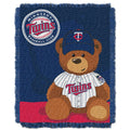 Northwest MLB Minnesota Twins Baby Woven Jacquard Throw Blanket, 36 x 46 , Blue