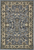 Unique Loom Sialk Hill Collection Area Rug - Washington (4 1 x 6 1 Rectangle Gray/Black)