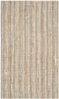 SAFAVIEH Natural Fiber Collection Accent Rug - 2 x 3, Grey & Natural, Handmade Chunky Textured Jute 0.75-inch Thick, Ideal for