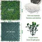 Odtory Artificial Grass Wall Panels,20X20 In 6P Uv-Anti Greenery Boxwood Panels For Indoor Outdoor Green Wall Decor & Ivy Fence