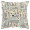 Rizzy Home Abstract 20" x 20" Cotton Pillow Cover in Gray