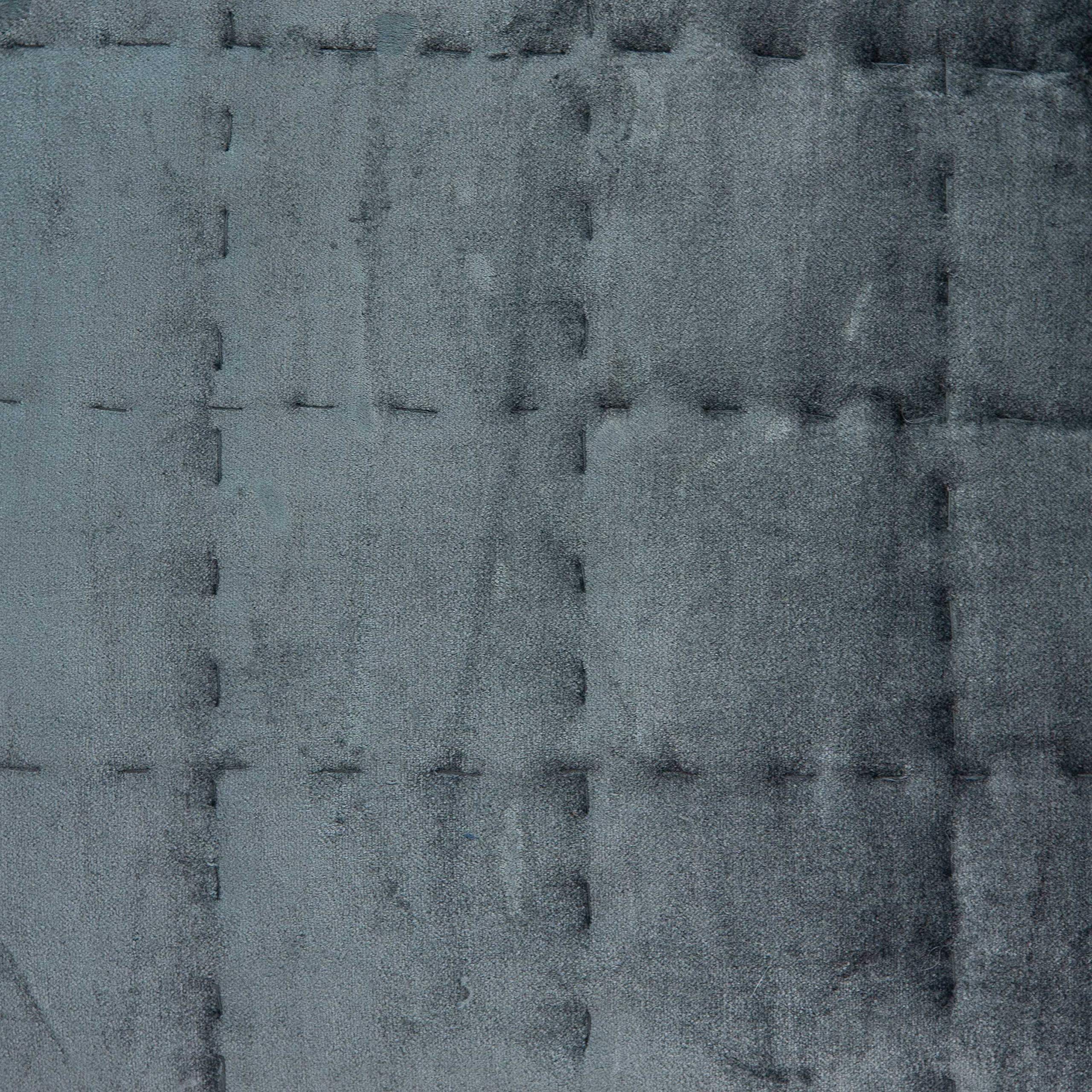 HomeRoots 50% Cotton, 50% Viscose 20' X 7' X 20' Transitional Charcoal Solid Quilted Pillow Cover with Down Insert