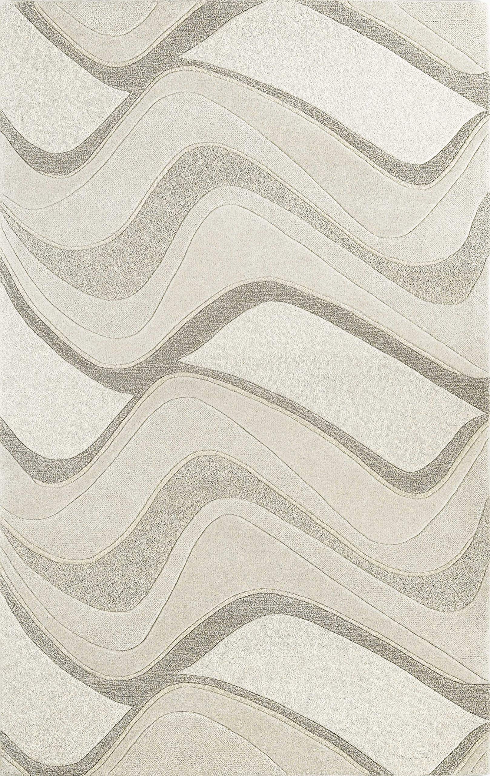 HomeRoots Decor 27-inch X 45-inch Wool Ivory Area Rug