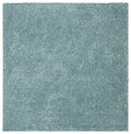 SAFAVIEH August Shag Collection 3 Square Aqua AUG900J Solid Non-Shedding Entryway Living Room Foyer Bedroom 1.2-inch Thick Acce