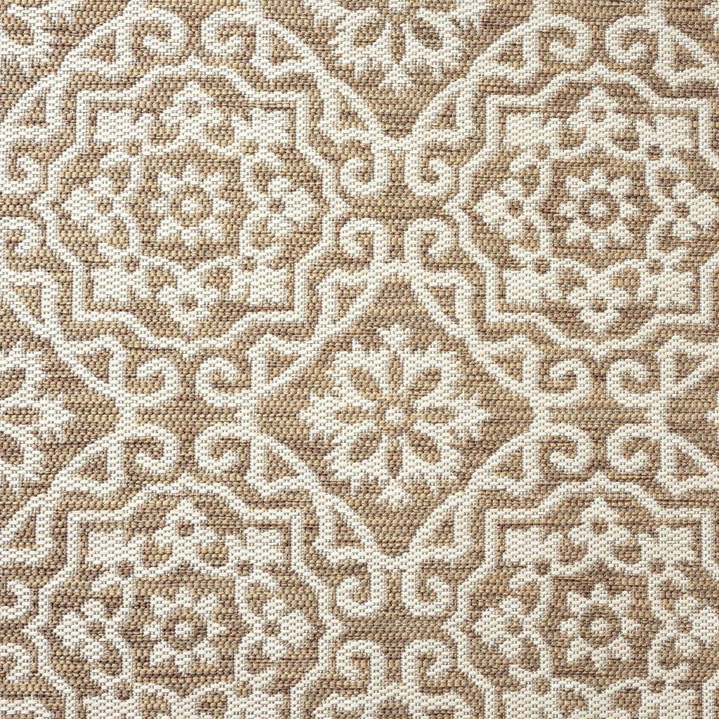 Nicole Miller New York Patio Country Danica Transitional Geometric Indoor/Outdoor Area Rug, Brown/Beige, 5'2'X7'2'