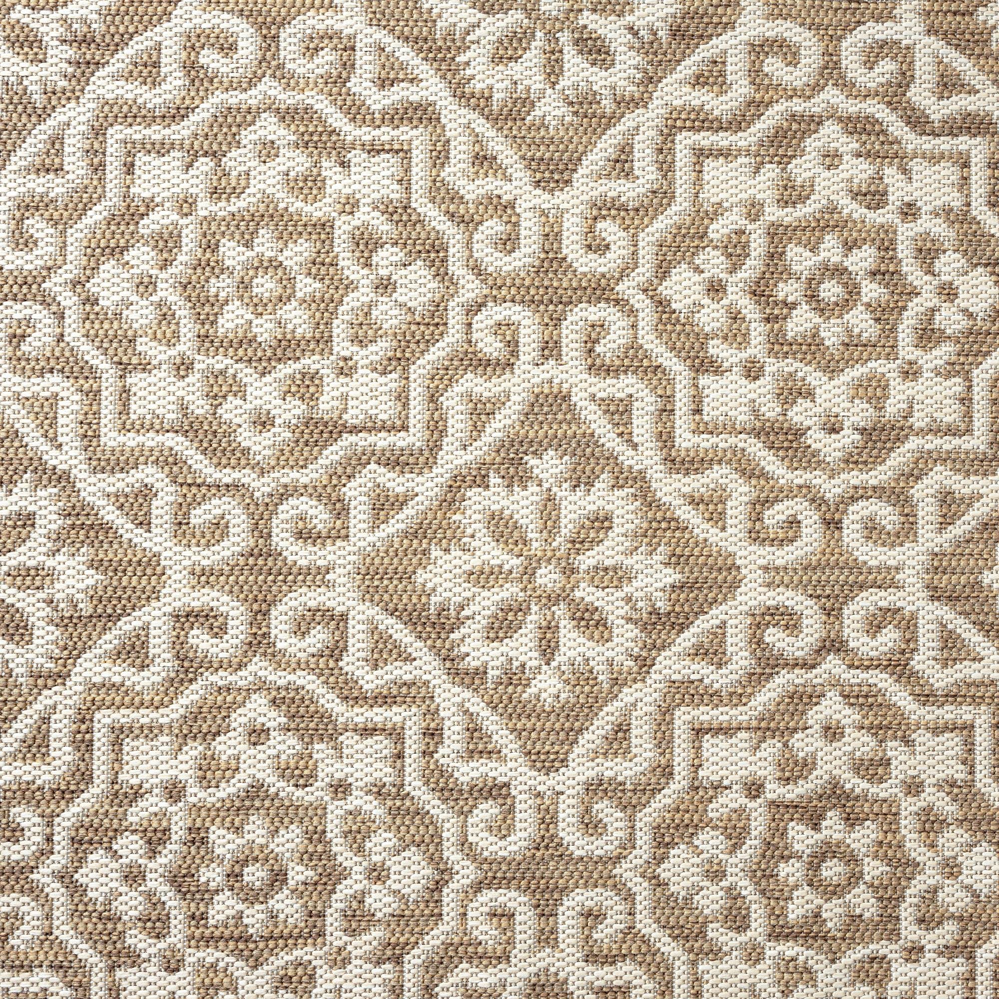 Nicole Miller New York Patio Country Danica Transitional Geometric Indoor/Outdoor Area Rug, Brown/Beige, 5'2'X7'2'