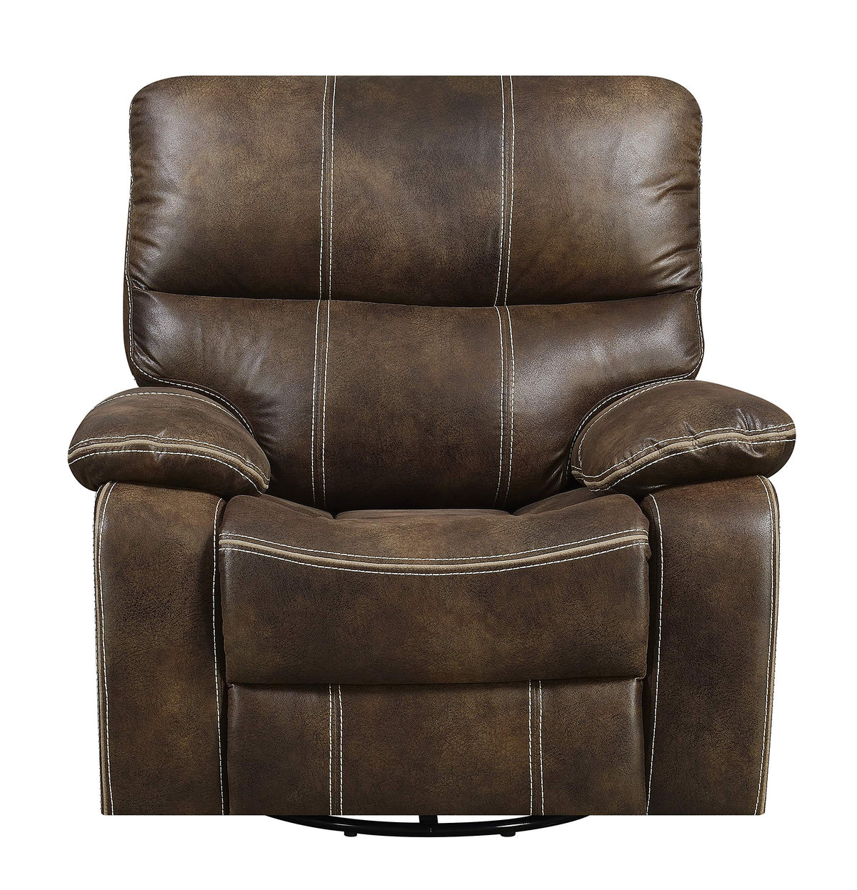 Wallace & Bay Hooper Swivel Recliner Glider, Dark Brown