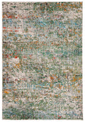 SAFAVIEH Madison Collection Accent Rug - 22 x 4, Green & Turquoise, Modern Abstract Design, Non-Shedding & Easy Care, Ideal fo