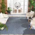 SAFAVIEH Courtyard Collection Area Rug - 67 x 96, Navy & Grey, Non-Shedding & Easy Care, Indoor/Outdoor & Washable-Ideal for P