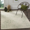 SAFAVIEH Adirondack Collection Area Rug - 6 x 8, Ivory & Sage, Oriental Distressed Design, Non-Shedding & Easy Care, Ideal for