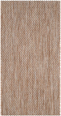 Safavieh Courtyard Collection Accent Rug - 2'3' X 5', Natural & Black, Non-Shedding & Easy Care, Indoor/Outdoor & Washable-Ideal For Patio, Backyard, Mudroom (Cy8521-37312)