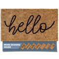 Barnyard Designs Doormat Welcome Mat for Outdoors, Large Front Door Entrance Mat, 30x17, Brown (Hello)