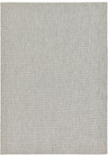 Unique Loom Outdoor Solid Collection Area Rug (8' X 11' 4' Rectangle Light Gray/Ivory)