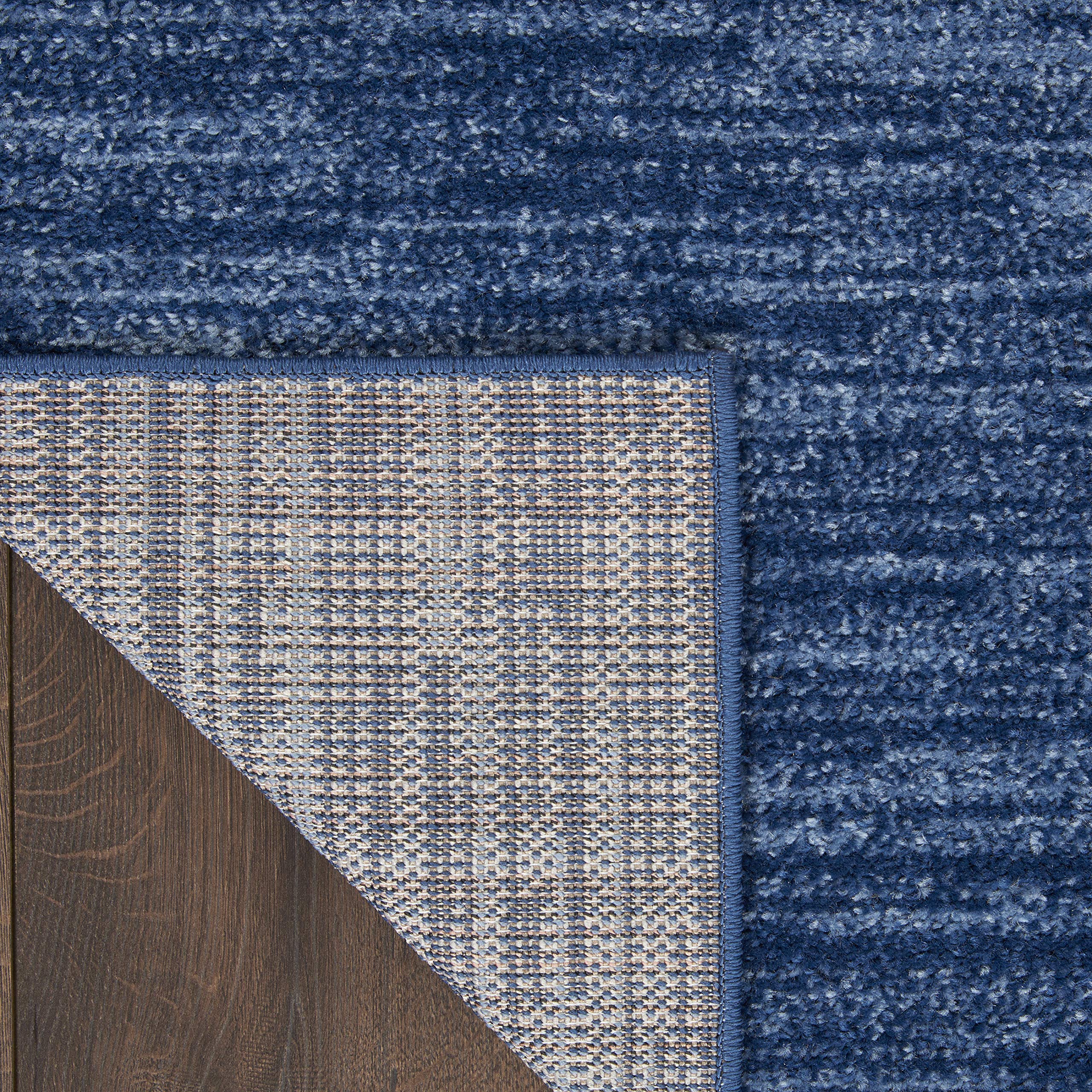Nourison Essentials Indoor/Outdoor Navy Blue 3' X 5' Area Rug, Easy -Cleaning, Non Shedding, Bed Room, Living Room, Dining Room, Backyard, Deck, Patio (3X5)