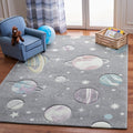 SAFAVIEH Carousel Kids Collection Accent Rug - 4 x 6, Grey & Lavender, Non-Shedding & Easy Care, Ideal for High Traffic Areas 