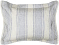 Rizzy Home | BT4009 | Standard Sham | 20"x26" Blue/Neutral/Yellow Stripe