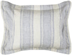 Rizzy Home | BT4009 | Standard Sham | 20"x26" Blue/Neutral/Yellow Stripe
